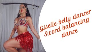 Giselle's sword balancing skills -  Sword balance dance ⚔️