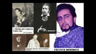 G. VERDI. "OTELLO" (CREDO & FINE ATTO) F. BORDONI.