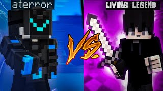 @aTerroRR Vs @LivingLegendOP  minecraft PVP Match|| Living Legend  1V1 aTerror ||