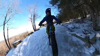 Fat Biking the frozen local trails