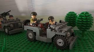 WW2 Reconnaissance Battle of the bulge 1944 Lego Stopmotion.