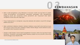 Analisis Kelembagaan Pengelolaan Kawasan Wisata Gunung Kelud