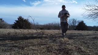 Drone Footage of Farm Building Site Pad Preparation Cat 953C Princeton KS DJI 0026