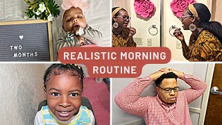 Realistic Morning Routine With Newborn + Preschooler...