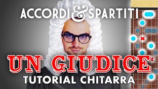 UN GIUDICE Tutorial Chitarra - Fabrizio de André