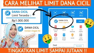 CARA MENGETAHUI LIMIT DANA CICIL DI APLIKASI DANA ! PIJAM UANG DI DANA ! DANA CICIL