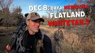 Dec. 8: First Day in Nebraska - Flatland Whitetails | Bowhunting Whitetails w/ Bill Winke