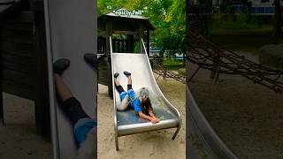 #Therian 🍃🐺🍃 on a #Slide #Furry #Theriangear #Animalmask #Tails #Quadrobics #nature #Shorts