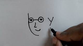 boy turn word into boy drawing - @TamilNewArt