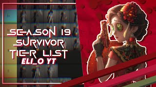 IDENTITY V SURVIVOR TIER LIST SEASON 19 - (Worst to Best)