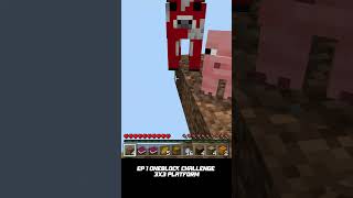 minecraft oneblock challenge ep1 3x3 platform || MINECRAFT #shorts #youtubeshorts #minecraft #gaming