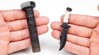 How to make a mini knife with bolts