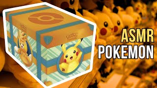 ASMR: opening Pokemon cards / Paldea Adventure Chest / whisper and gum chewing