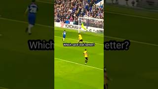 Which save was better? E2 #premierleague #football #goalkeeper #save #degea #goals #manutd