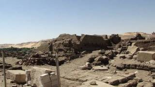 Ancient Roman Ruins on Elephantine Island in Aswan Egypt part 1