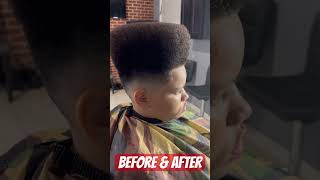 Barber Shop Black Before & After #barbershopblack #humanrightsclothingcompany