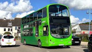 *Kickdown!* *Hill Climb!* First Kernow Wright Eclipse Gemini Volvo B7TL 32549 SF54 OSM Route S1