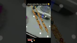 latest gold earchain designs with weight, gold matis designs, kaan chain designs with weight.