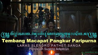 TEMBANG MACAPAT PANGKUR PARIPURNA LARAS SLENDRO PATHET SANGA, SUGENG ADIPITOYO, PADHEPOKAN WONG AUNG