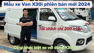 RIVEW CHI TIẾT XE VAN X30I 2 CHỖ PHIÊN BẢN 2024 | CÓ GÌ KHÁC BIỆT VỚI DÒNG CŨ | KHUYẾN MÃI 10 TRIỆU