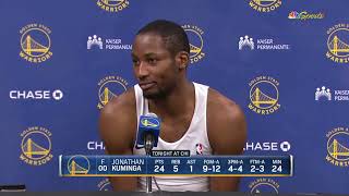 Jonathan Kuminga Postgame Interview | Golden State Warriors beat Chicago Bulls 140-131