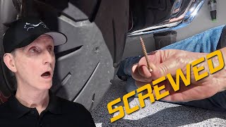 Robert White's Goldwing Is Screwed! | Plugging a Motorcycle Tire