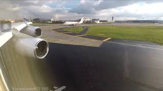 stunning corsair b747-400 takeoff from paris orly