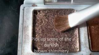 coral and brown eyeshadow tutorial