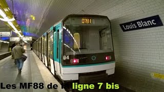 Les MF88 de la ligne 7 bis du métro parisien- #1