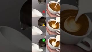 Latte art tutorial 拉花教學#shorts #latteart