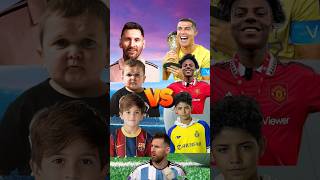 Ronaldo & IShowSpeed & Ronaldo Jr 🆚 Messi & Hasbulla & Thiago Messi 😱🥶