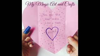 How to make card envelope for mothers day. Mothers day gift ideas. My Magic Art and Crafts. #Shorts.