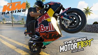 Using the KTM RC16 RED BULL EDITION in the Grand Race - The Crew Motorfest