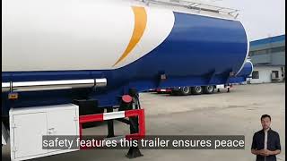 3 axle chemical semi trailer