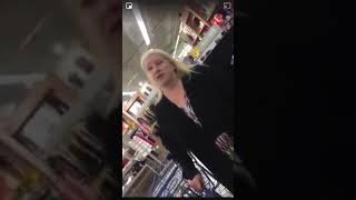 CRAZY WHITE LADY GOES NUTS IN THE STORE_ PURE COMEDY