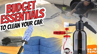 HOW TO CLEAN YOUR CAR ON A BUDGET with Detailing products from Temu