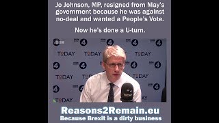 Jo Johnson's Brexit U-turn