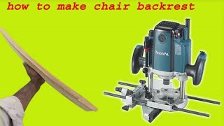 How to Make a Wooden Chair Backrest: step by step