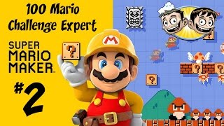 Super Mario Maker 100 Mario Challenge Expert w/ Facecam - PART 2 - YOLO All Over!!!