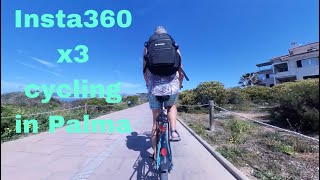 Insta360 x3 cycling in Palma. No Drone? No problem!