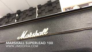 DOFKA How to Use A Marshall Superlead 100 Amp. 1972 Superlead 100