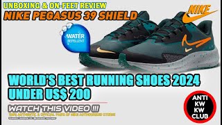 Unboxing & review on feet NIKE AIR ZOOM PEGASUS 39 SHIELD WEATHERISED RUNNING SHOES 100% ORIGINAL