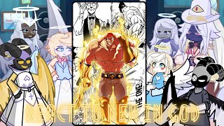 Hazbin Hotel Angels react to Escanor | Meliodas Lucifer | Charlie | Gacha life 2 | Seven deadly sins