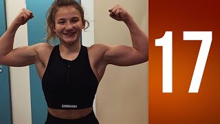 Bailey(17) - Young muscle girl - Biceps workout