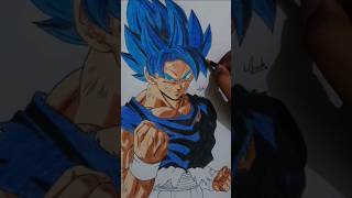 Drawing Goku Super Saiyan Blue | Epic Speed Art |dragon ball