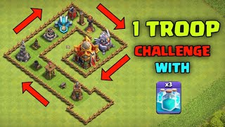 1 Troop Challenge With Clone Spell | Clash Of Clans