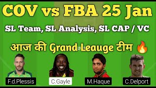 cov vs fba dream11 team |cov vs fba bangladesh t20 league dream11 team|cov vs fba dream11 team today