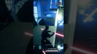 Darth Maul uses the force to take out Skywalker! #starwars #battlefront2