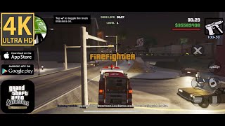 Fire Fighter Missions Complete - Fireproof - GTA: San Andreas – Definitive - 4K iOS Android iPhone