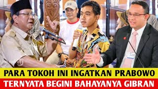 Menggemparkan.! Para Tokoh Ini Nekat Ingatkan Prabowo, Ternyata Ini Bahayanya Efek Gibran Fufufafa